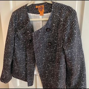 Tory Burch silk cotton cropped jacket & skirt